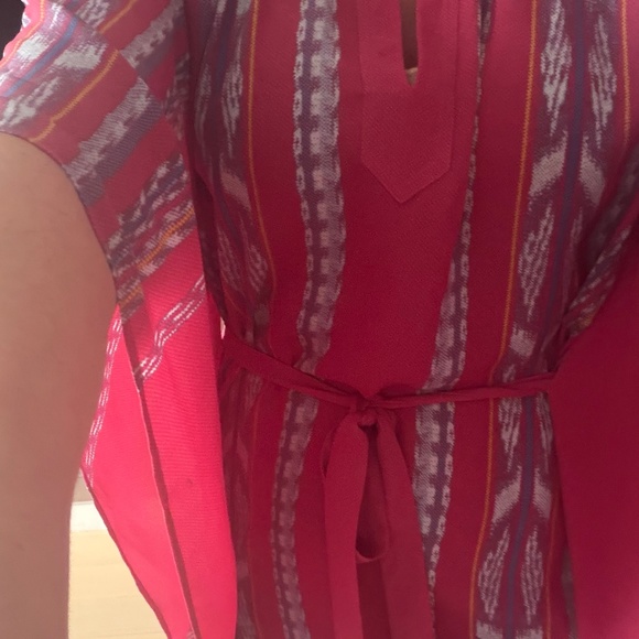 BCBGMaxazria Silk Scarf/ Kimono Style Dress - Picture 3 of 3